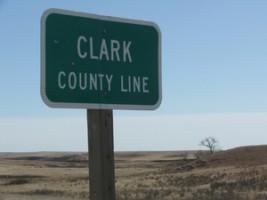 Clark County Line sign